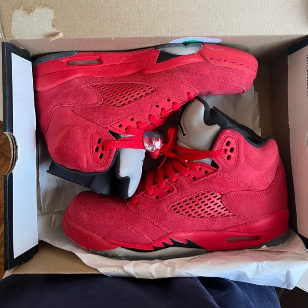 Jordan 5 red suedes (GS)